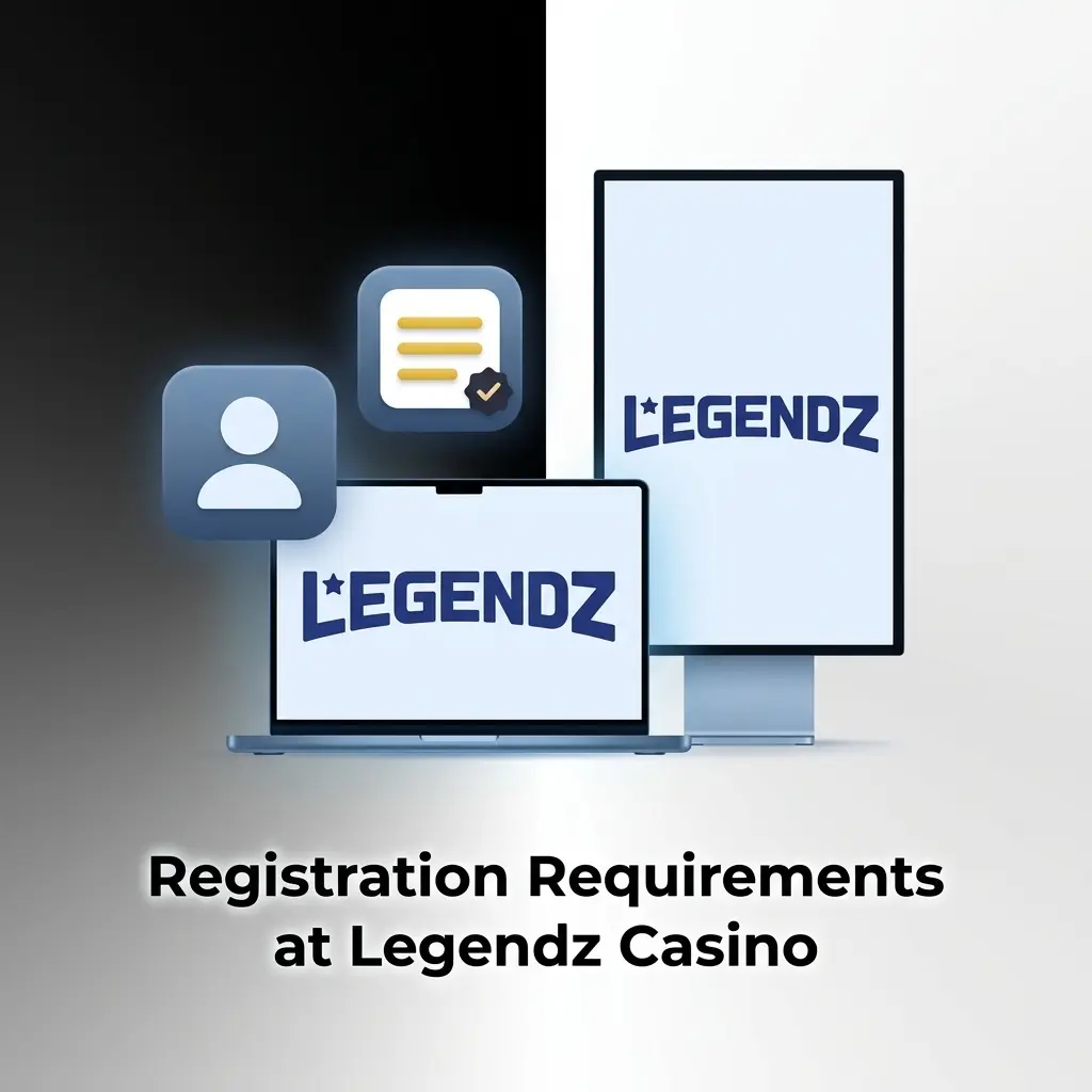 Legendz Casino registration requirements showing age verification, KYC rules, and eligibility conditions for US players